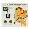 Image 3 : Group of (4) Kennedy Half Dollar Coin & Stamp Commemorative Sets