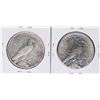 Image 2 : Lot of (2) 1924-S $1 Peace Silver Dollar Coins