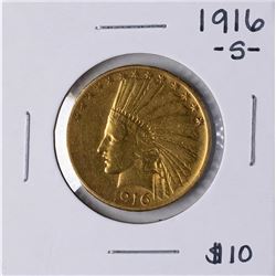 1916-S $10 Indian Head Eagle Gold Coin