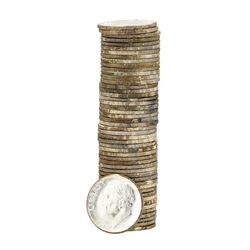 Roll of (50) 1956-D Brilliant Uncirculated Roosevelt Dimes