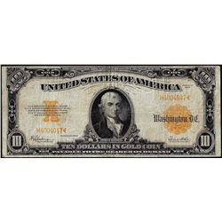 1922 $10 Gold Certificate Note