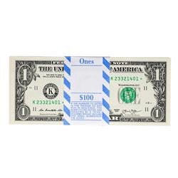 Pack of (100) Consecutive 2013 $1 Federal Reserve STAR Notes Dallas