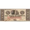 Image 1 : 1862 $10 The State of Georgia Obsolete Note