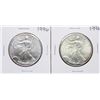 Image 1 : Lot of (2) 1996 $1 American Silver Eagle Coins