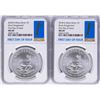 Image 1 : Lot of (2) 2018 South Africa Krugerrand Silver Coins NGC MS69 First Day of Issue