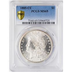 1885-CC $1 Morgan Silver Dollar Coin PCGS MS65