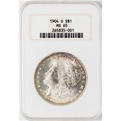 1904-O $1 Morgan Silver Dollar Coin NGC MS65