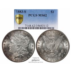1883-S $1 Morgan Silver Dollar Coin PCGS MS62