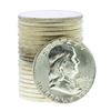 Image 1 : Roll of (20) Brilliant Uncirculated 1963 Franklin Half Dollar Coins