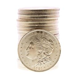 Roll of (20) Brilliant Uncirculated 1921 Morgan Silver Dollar Coins