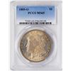 Image 1 : 1889-O $1 Morgan Silver Dollar Coin PCGS MS65 Amazing Reverse Toning