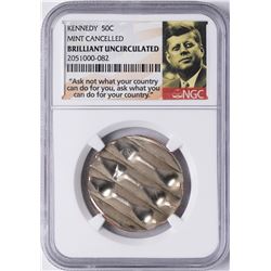1964-2014 Mint Cancelled Kennedy Half Dollar Coin NGC Brilliant Uncirculated