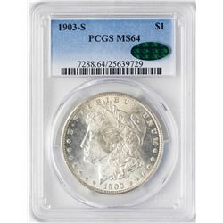1903-S $1 Morgan Silver Dollar Coin PCGS MS64 CAC