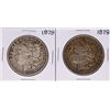 Image 1 : Lot of (2) 1878 $1 Morgan Silver Dollar Coins