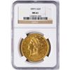 Image 1 : 1899-S $20 Liberty Head Double Eagle Gold Coin NGC MS61