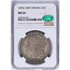Image 1 : 1878 7/8TF STRONG $1 Morgan Silver Dollar Coin NGC MS64 CAC