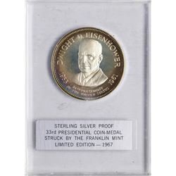 1967 Limited Edition Sterling Silver Proof Presidential Medal