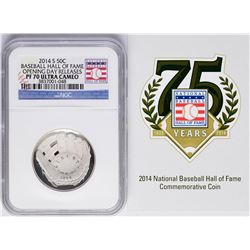 Opening Day 2014-S Proof Baseball Hall of Fame Half Dollar Coin NGC PF70