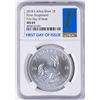 Image 1 : 2018 South Africa Krugerrand Silver Coin NGC MS69 First Day of Issue