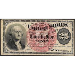 March 3, 1863 Fourth Issue 25 Cents Fractional Currency Note