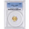 Image 1 : 1854 Type 1 $1 Liberty Head Gold Dollar Coin PCGS MS62