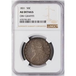 1831 Capped Bust Half Dollar Coin NGC AU Details