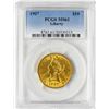 Image 1 : 1907 $10 Liberty Head Eagle Gold Coin PCGS MS61