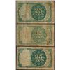 Image 2 : Lot of (3) 1874 Fifth Issue 25 Cent Fractional Currency Notes