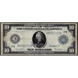 1914 $10 Federal Reserve Note New York