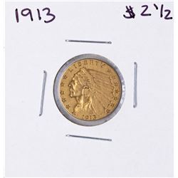 1913 $2 1/2 Indian Head Quarter Eagle Gold Coin
