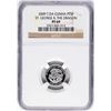 Image 2 : 2009 T.DA Cunha 5 Pounds 1/10 oz St. George & Dragon Platinum Coin NGC PF69