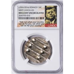 1964-2014 Mint Cancelled Kennedy Half Dollar Coin NGC Brilliant Uncirculated