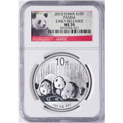 2013 China Silver Panda Coin NGC MS70 Early Releases