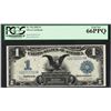 Image 1 : 1899 $1 Black Eagle Silver Certificate Note Fr.236 PCGS Gem New 66PPQ