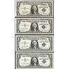 Image 1 : Lot of (4) 1935/1957 $1 Silver Certificate STAR Notes