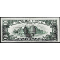 1969 $10 Federal Reserve Note Full Offset ERROR