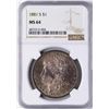Image 1 : 1881-S $1 Morgan Silver Dollar Coin NGC MS64 Nice Toning
