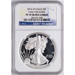 2014-W $1 American Silver Eagle Proof Coin PCGS PF70 Ultra Cameo Early Releases