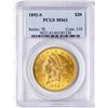 Image 1 : 1892-S $20 Liberty Head Double Eagle Gold Coin PCGS MS61