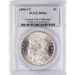 1890-CC $1 Morgan Silver Dollar Coin PCGS MS63