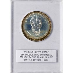 1967 Limited Edition Sterling Silver Proof Presidential Medal