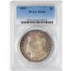 Image 1 : 1893 $1 Morgan Silver Dollar Coin PCGS MS65