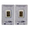 Image 2 : Lot of (2) Suisse 2.5 Gram Fine Gold Pamp Gold Bars