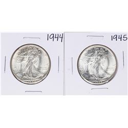 Lot of 1944-1945 Walking Liberty Half Dollar Coins