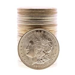 Roll of (20) Brilliant Uncirculated 1921 Morgan Silver Dollar Coins