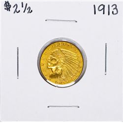 1913 $2 1/2 Indian Head Quarter Eagle Gold Coin