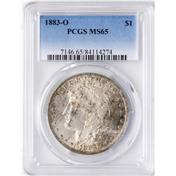 1883-O $1 Morgan Silver Dollar Coin PCGS MS65