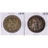 Image 1 : Lot of (2) 1878 $1 Morgan Silver Dollar Coins