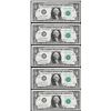 Image 1 : Lot of (5) Consecutive 1963B $1 Federal Reserve Barr STAR Notes