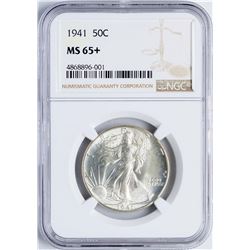 1941 Walking Liberty Half Dollar Coin NGC MS65+